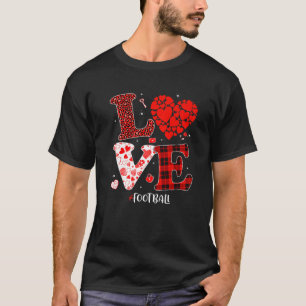 Matching Family Liebe Football Herz Funny Valentin T-Shirt