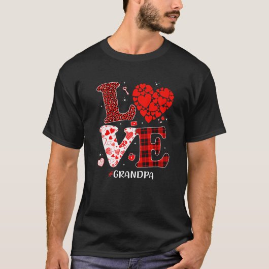 Matching Family Liebe Opa Herzstück Funny Valentin T-Shirt (Vorderseite)