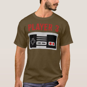 Matching Family Player 3 Video Game  T-Shirt