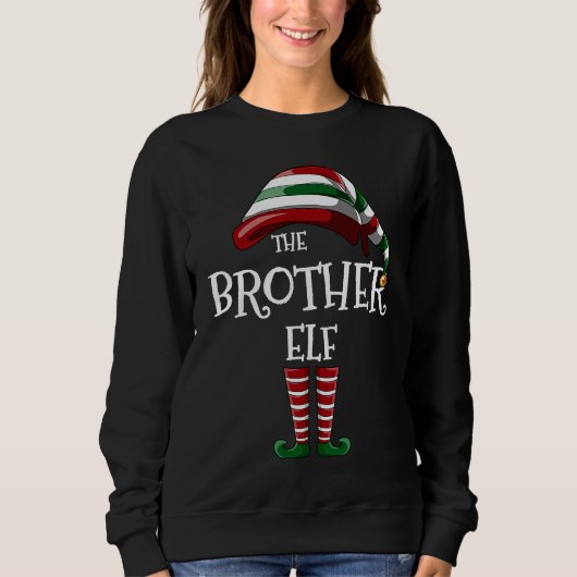Matching Family  The Brother Elf Christmas Group Sweatshirt (Vorderseite)