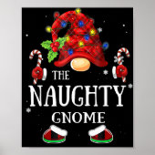 Matching Family The Naughty Gnome Christmas Group Poster (Vorne)