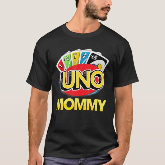 Matching Family UNO Fan Mommy of the Birthday Boy T-Shirt (Vorderseite)