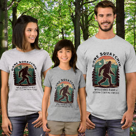 Matching Family Vacation BigFoot Gone Squatchin' Tri-Blend Shirt