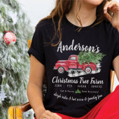 Matching Family Vintage Weihnachtsbaum Truck Black T-Shirt