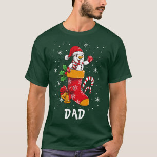 Matching Family Weihnachten Vater Individuelle Nam T-Shirt