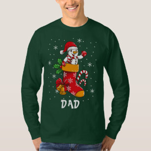 Matching Family Weihnachten Vater Individuelle Nam T-Shirt