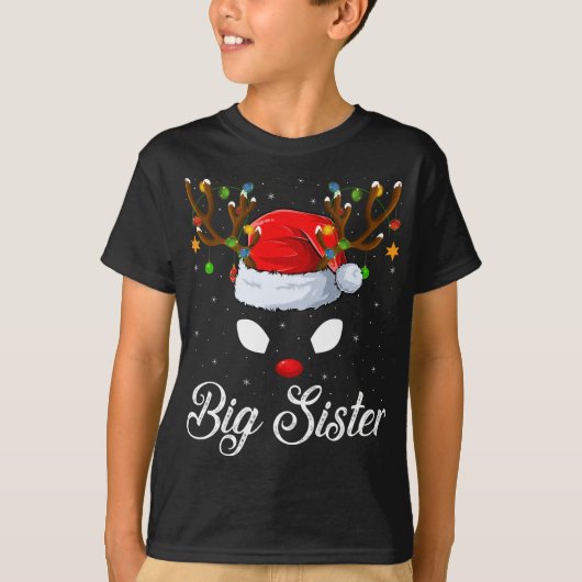 Matching Family Weihnachtsmannmütze Big Sister Rei T-Shirt (Vorderseite)
