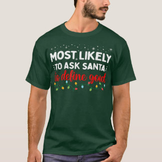 Matching Family Xmas am ehesten den Weihnachtsmann T-Shirt