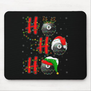 Matching Family Xmas Santa Ho Ho Ho Billiards Chri Mousepad
