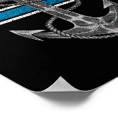Matching First Mate Sailing Set Bootsführer Poster (Ecke)