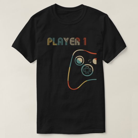 Matching Gamer Couple Player 1 Spieler 2 T-Shirt (Design vorne)