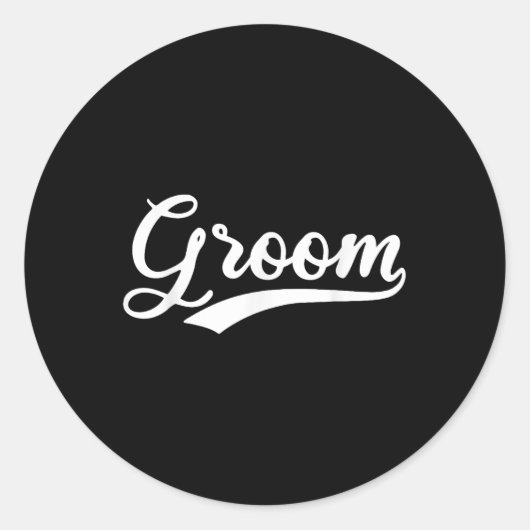 Matching Get Ready Bride & amp; Groom Wedding G Runder Aufkleber (Vorderseite)
