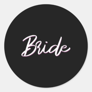 Matching Get Ready Bride & amp; Groom Wedding G Runder Aufkleber