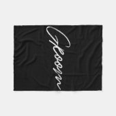 Matching Getrey Ready Bride Groom Squad Hochzeit Fleecedecke (Vorderseite (Horizontal))