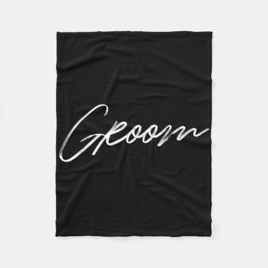 Matching Getrey Ready Bride Groom Squad Hochzeit Fleecedecke (Vorderseite)