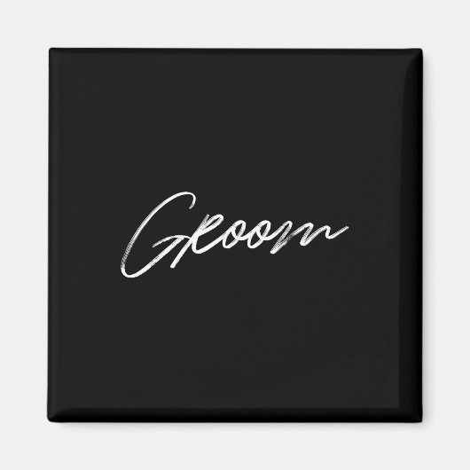 Matching Getrey Ready Bride Groom Squad Hochzeit Magnet (Vorne)