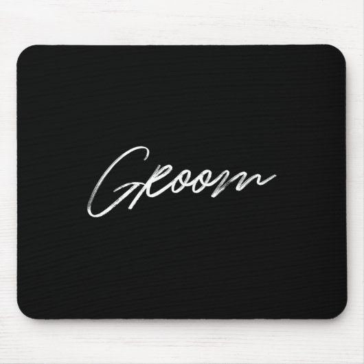 Matching Getrey Ready Bride Groom Squad Hochzeit Mousepad (Vorne)
