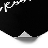 Matching Getrey Ready Bride Groom Squad Hochzeit Poster (Ecke)