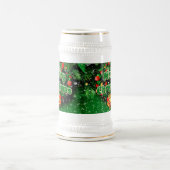 Matching Green Merry Christmas Gold Bells Bierglas (Mittel)