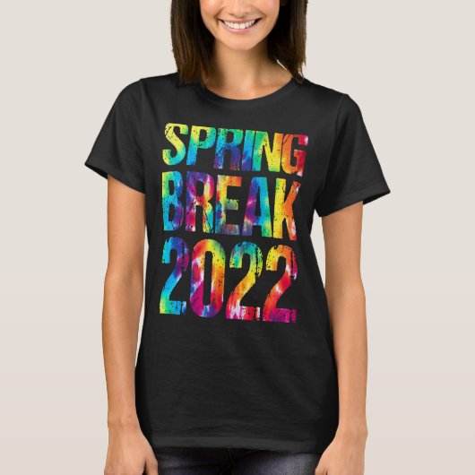 Matching Group Spring Break 2022 Gefärbte Krawatte T-Shirt (Vorderseite)