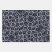 Matching Halloween Black Rose Goth White Lace Red Geschenkpapier Set (Vorderseite 3)