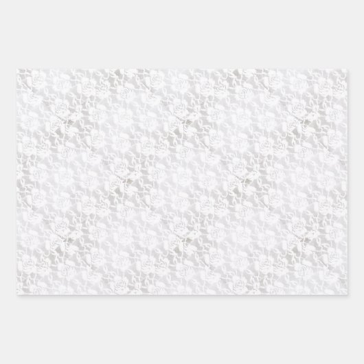 Matching Halloween Black Rose Goth White Lace Red Geschenkpapier Set (Vorderseite 3)