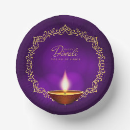 Matching Happy Diwali Lila Pappteller