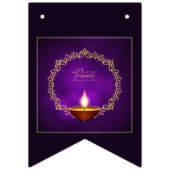 Matching Happy Diwali Lila Wimpelkette (Dritte Fahne)