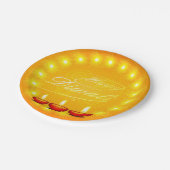 Matching Happy Diwali Yellow 7" Platine Pappteller (Schrägansicht)