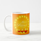 Matching Happy Diwali Yellow Kaffeetasse (Links)