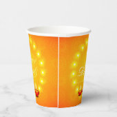 Matching Happy Diwali Yellow Paper Pappbecher (Rechts)