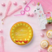 Matching Happy Diwali Yellow Pappteller (Party)