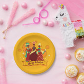 Matching Happy Kwanzaa 3 Ladys 7" Pappteller (Party)