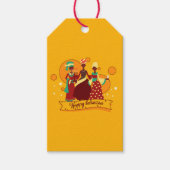 Matching Happy Kwanzaa 3 Ladys Yellow Geschenkanhänger (Vorderseite)