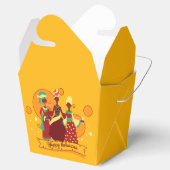 Matching Happy Kwanzaa 3 Ladys Yellow Geschenkschachtel (Geöffnet)