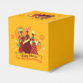 Matching Happy Kwanzaa 3 Ladys Yellow Geschenkschachtel (Rückseite)