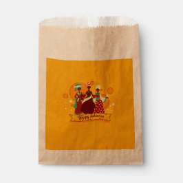 Matching Happy Kwanzaa 3 Ladys Yellow Geschenktütchen