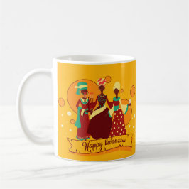 Matching Happy Kwanzaa 3 Ladys Yellow Kaffeetasse