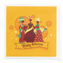 Matching Happy Kwanzaa 3 Ladys Yellow