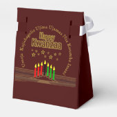 Matching Happy Kwanzaa Sieben Prinzipien Geschenkschachtel (Rückseite)