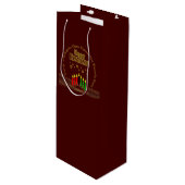 Matching Happy Kwanzaa Sieben Prinzipien Geschenktüte Für Weinflaschen (Vorderseite Schrägansicht)