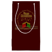 Matching Happy Kwanzaa Sieben Prinzipien Kleine Geschenktüte (Vorderseite)
