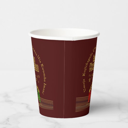 Matching Happy Kwanzaa Sieben Prinzipien Pappbecher (Rechts)