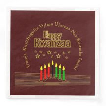 Matching Happy Kwanzaa Sieben Prinzipien