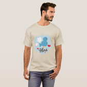 Matching Hers Love Bird Baseball T-Shirt (Vorne ganz)