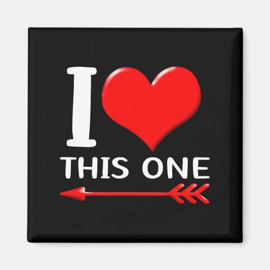 Matching His And Hers Couples Funny Set Valentine Magnet (Vorne)
