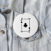 Matching Jack Clubs Anzug Spielkarten Moderne Button (Beispiel)