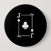 Matching Jack Clubs Anzug Spielkarten Moderne Button (Vorderseite)