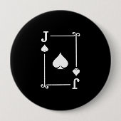 Matching Jack Spades Anzug Spielkarten Moderne Button (Vorderseite)