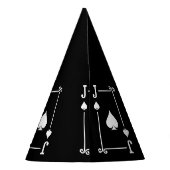 Matching Jack Spades Anzug Spielkarten Moderne Partyhütchen (Rückseite)